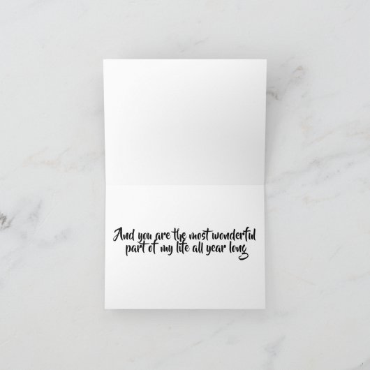 私の年の中で最も素晴らしいところは、あなたです。 シーズンカード (内部)