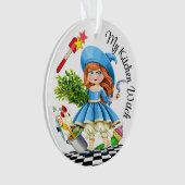 私の年間のキッチンウィッチ – 後ろを見る オーナメント (正面)