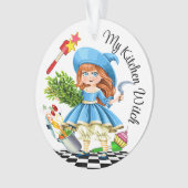 私の年間のキッチンウィッチ – 後ろを見る オーナメント (正面)