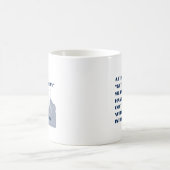 私の年齢で幸運になる コーヒーマグカップ (中央)