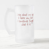 私の年齢についてあること フロストグラスビールジョッキ (左)