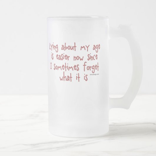 私の年齢についてあること フロストグラスビールジョッキ (右)