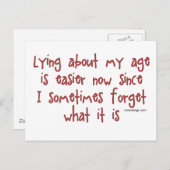 私の年齢についてあること ポストカード (正面/裏面)