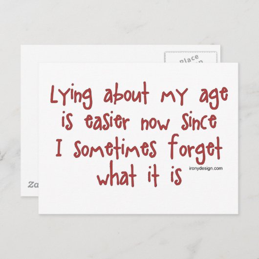私の年齢についてあること ポストカード (正面/裏面)