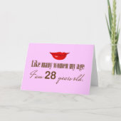 私の年齢のほとんどの女性のように – 私は28歳 カード (正面)