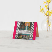 私の年齢を振る舞う方法を知らない カード (黄色い花)