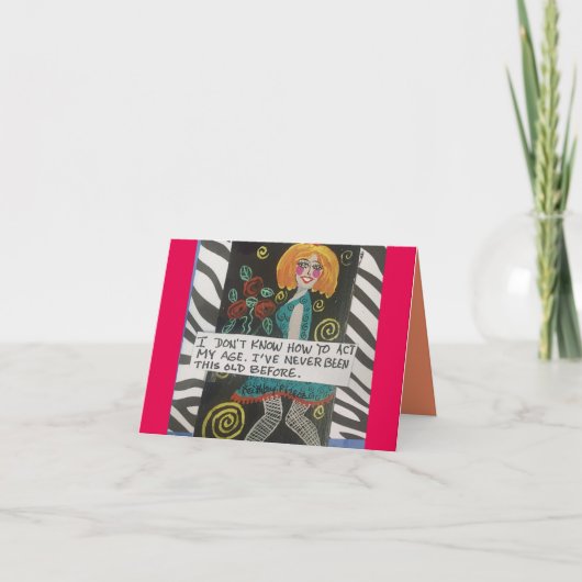 私の年齢を振る舞う方法を知らない カード (正面)