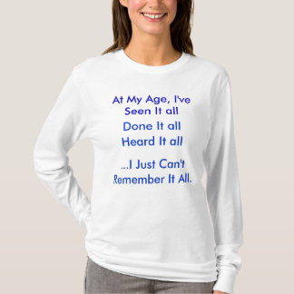 私の年齢 Tシャツ