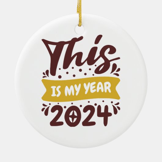 私の年2024 セラミックオーナメント (裏面)