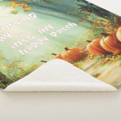 私の幸せなカボチャのパッチ大 シェルパブランケット (3/4)