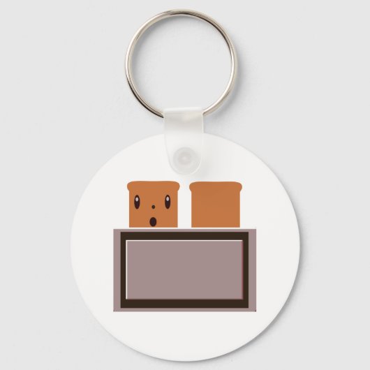 私の幸せなトースター キーホルダー (正面)