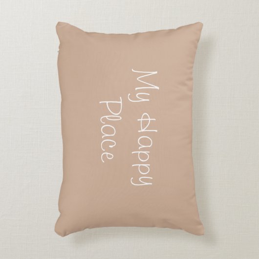 私の幸せな場所のアクセントの枕 アクセントクッション (正面(垂直))