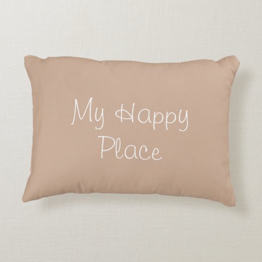 私の幸せな場所のアクセントの枕 アクセントクッション (裏面)