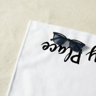 私の幸せな場所のビーチタオル ビーチタオル