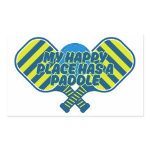 私の幸せな場所はパドルのピックボールの情熱を持っている