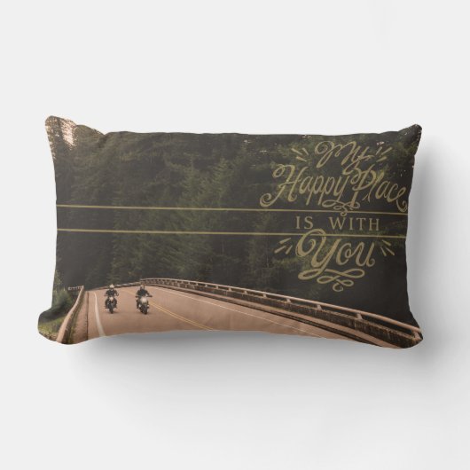 私の幸せな場所- 6 ランバークッション (正面)