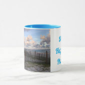 私の幸せな場所SGIブルーハンドルマグカップ マグカップ (中央)