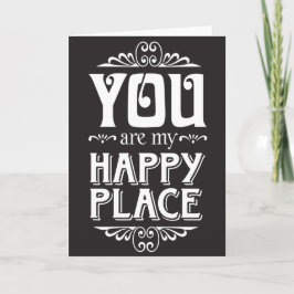 私の幸せの場所、内面は空白です カード