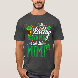 私の幸運なチャームは私をミミSt patricks dayと呼ぶ Tシャツ
