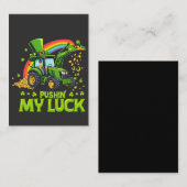私の幸運をプッシュ 面白いショベル セントパトリックデー ノートカード (正面/裏面)