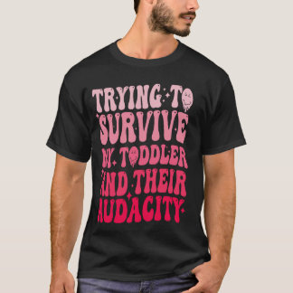 私の幼児と彼ら生き延びの子供を試みるゆったりした Tシャツ