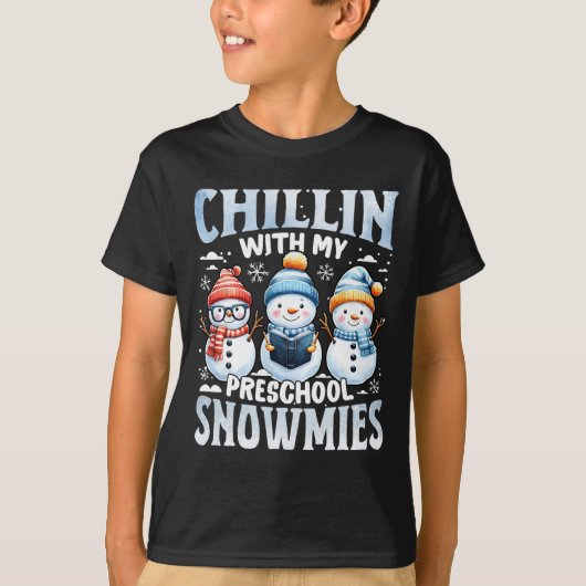 私の幼稚園の雪の子とクリスマスギフト戻る Tシャツ (正面)