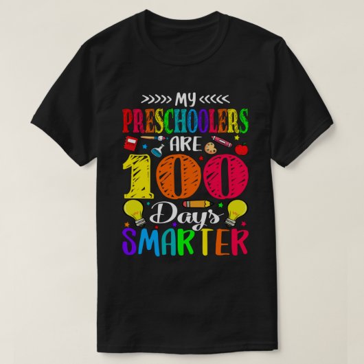 私の幼稚園は100日頭が切れる100位のScho Tシャツ (デザイン正面)