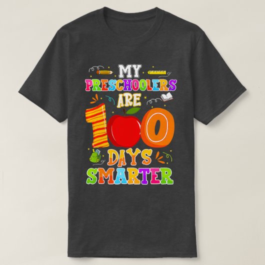 私の幼稚園は100日頭が切れる100位のScho Tシャツ (デザイン正面)