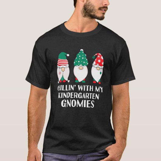 私の幼稚園グノミーのクリスマスTeと冷ややかに Tシャツ (正面)