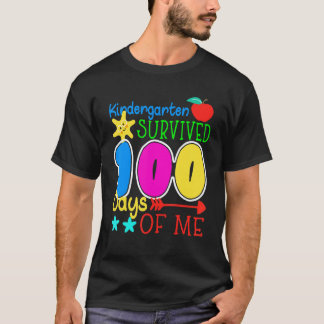 私の幼稚園100日間を乗り切った先生の面白いデザイン Tシャツ