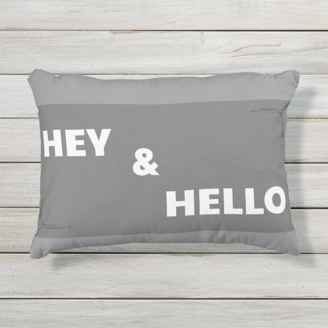 私の店のための灰色の枕 アウトドアクッション (正面)