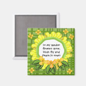 私の庭で…磁石の正方形 マグネット (正面/裏面)