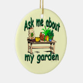 私の庭について私に尋ねて下さい セラミックオーナメント (右)