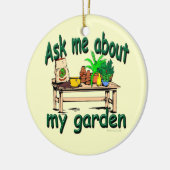 私の庭について私に尋ねて下さい セラミックオーナメント (左)