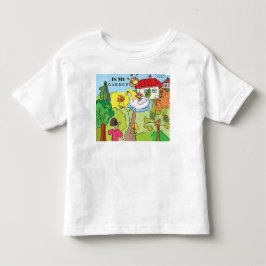 私の庭のカートゥーンをパーソナライズ トドラーTシャツ