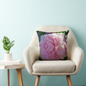 私の庭のピンクのシャクヤク-花の自然 クッション (椅子)