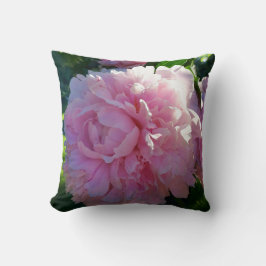 私の庭のピンクのシャクヤク-花の自然 クッション