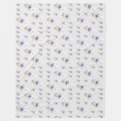 私の庭の妖精 フリースブランケット (正面)