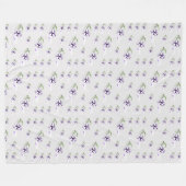 私の庭の妖精 フリースブランケット (正面(横))