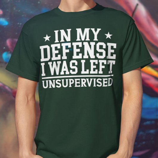 私の弁護では、私は監督さ離れれない皮肉を受けた Tシャツ