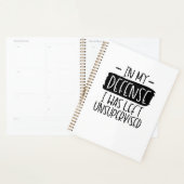 私の弁護で私は監督され離れたノートだった プランナー手帳 (ディスプレー)