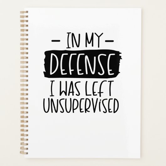 私の弁護で私は監督され離れたノートだった プランナー手帳 (正面)