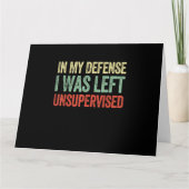 私の弁護で私は監督され離れない引用文おもしろいだった カード (正面)