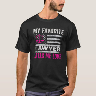 私の弁護士お気に入りのは私を愛するアメリカ国旗のヴィンテージと呼ぶ Tシャツ