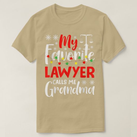 私の弁護士お気に入りのは、私におばあちゃん弁護士家族と呼ぶ Tシャツ (デザイン正面)