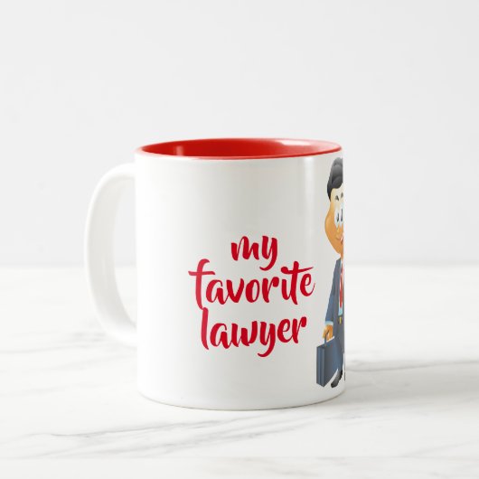 ***私の弁護士お気に入りの*** 2トーンコーヒーマグ ツートーンマグカップ (正面左)