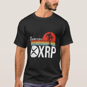 私の引退プランはRippleレトロHODL XRPトークン Tシャツ