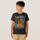 私の弟の白血病の認識度月戦士のために Tシャツ (正面フル)