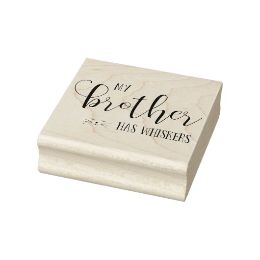 私の弟はウィスカータイポグラフィ ラバースタンプ (スタンプ)