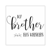 私の弟はウィスカータイポグラフィ ラバースタンプ (インプリント)